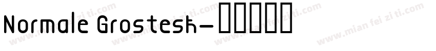 Normale Grostesk字体转换